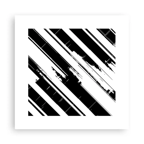 Poster - Een intense en dynamische compositie - 30x30 cm