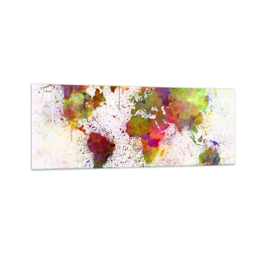 Schilderen op glas - Op de een of andere manier is het hetzelfde geworden - 140x50 cm