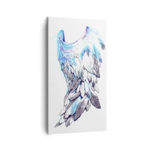 Schilderen op canvas - Ik heb vleugels nodig - 45x80 cm