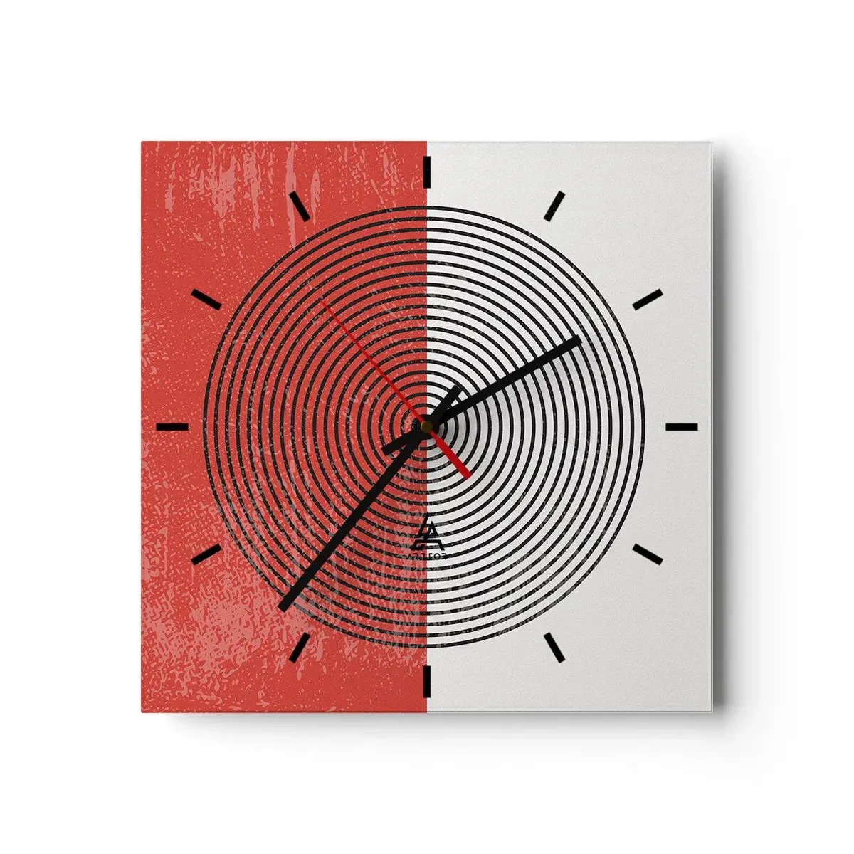 Wandklok - Klok - Op de kop geslagen - 30x30 cm
