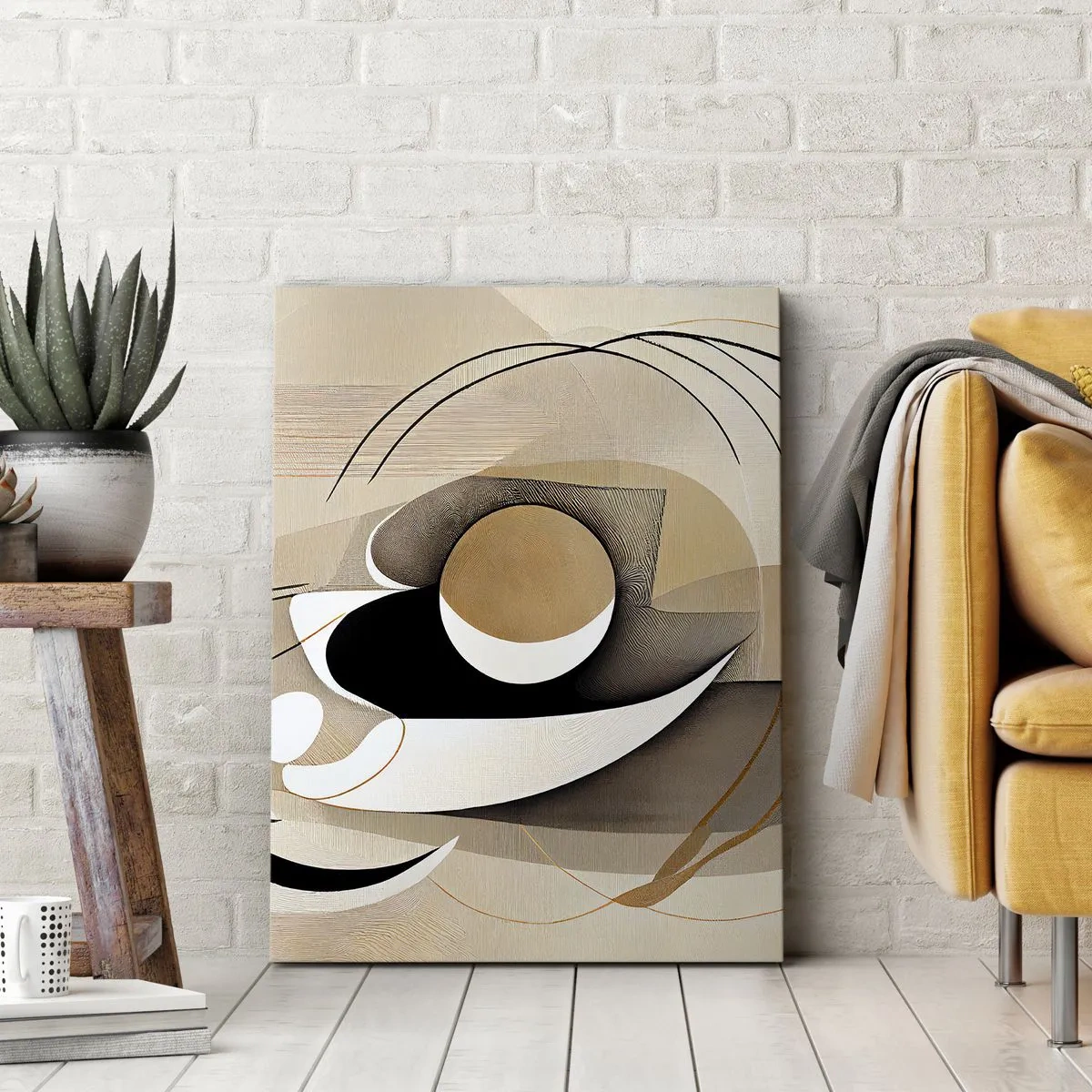 Schilderen op canvas - Compositie: de essentie van de dingen - 50x70 cm