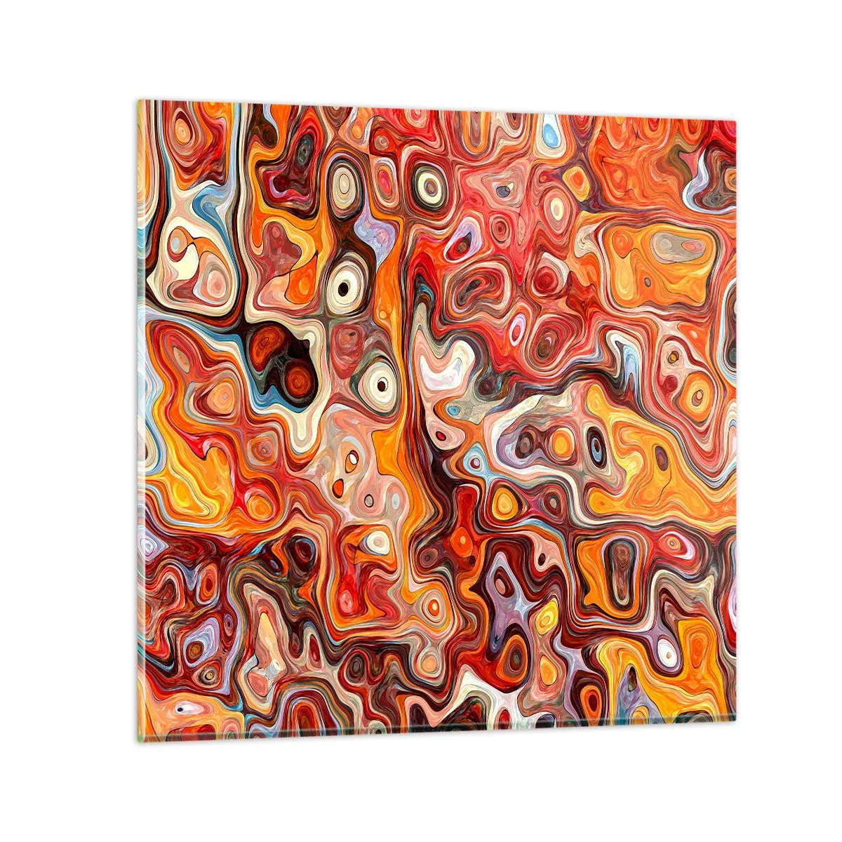 Schilderen op glas - Als de noten gesmolten zijn in honing - 70x70 cm