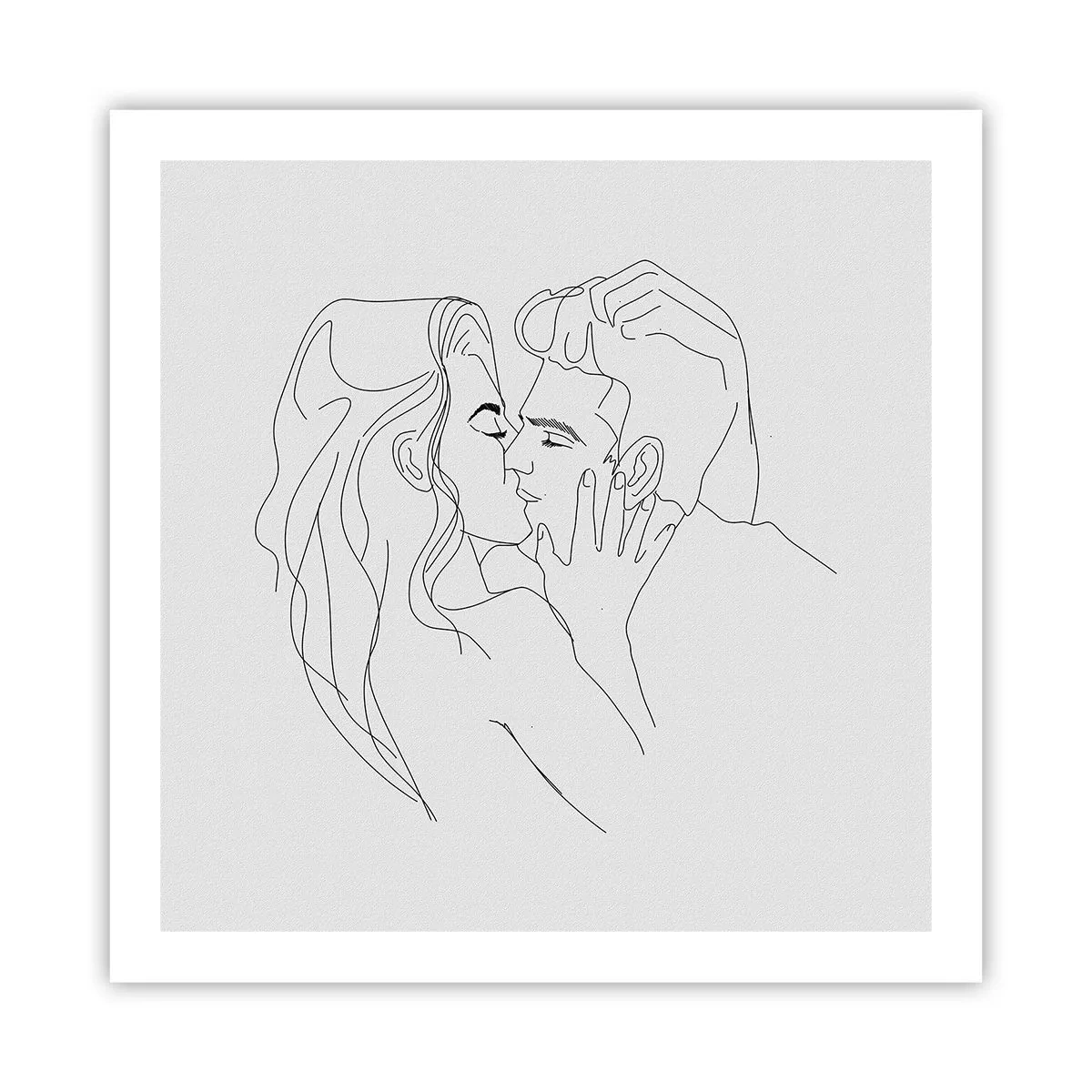 Poster - Dezelfde regel - 60x60 cm