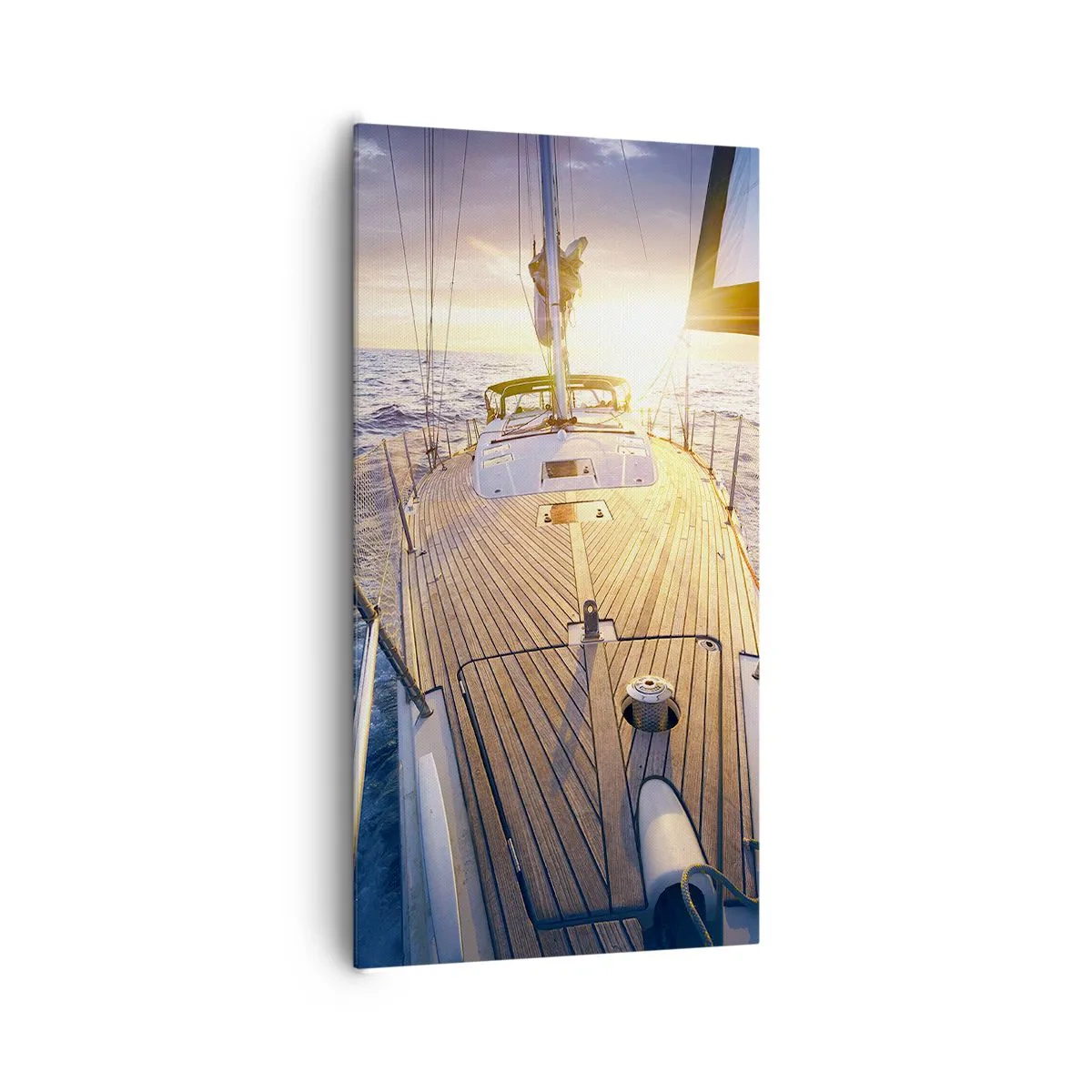 Schilderen op canvas - Lopend op de golven - 65x120 cm