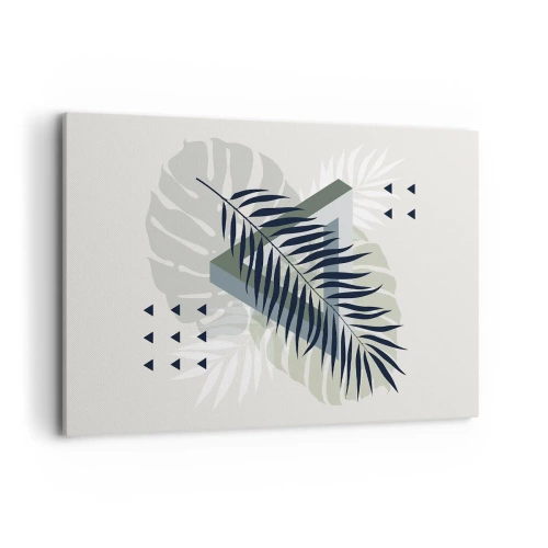 Schilderen op canvas - Natuur en geometrie - twee orden? - 120x80 cm