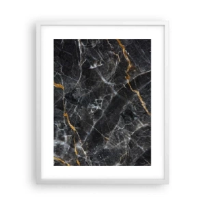 Poster in een witte lijst - Het innerlijke leven van de steen - 40x50 cm