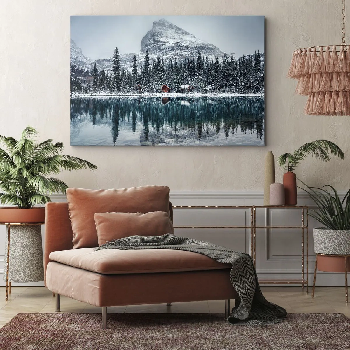Schilderen op canvas - Canadese stilte - 120x80 cm