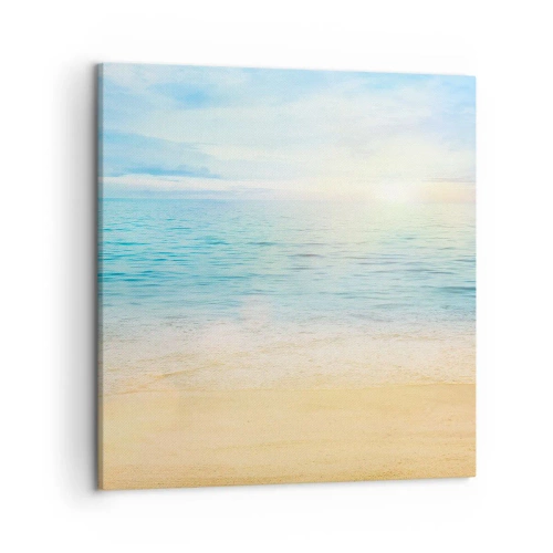 Schilderen op canvas - Groot blauw - 50x50 cm