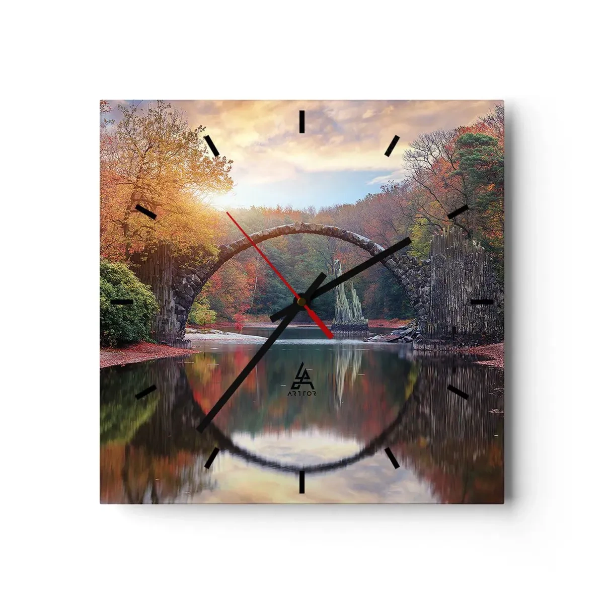 Wandklok - Klok - Aan de andere kant van de spiegel - 40x40 cm