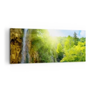 Schilderen op canvas - Het moet Eden zijn - 100x40 cm