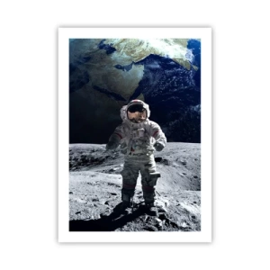 Poster - Groetjes van de maan - 50x70 cm