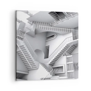 Schilderen op canvas - De paradoxen van de ruimte - 60x60 cm