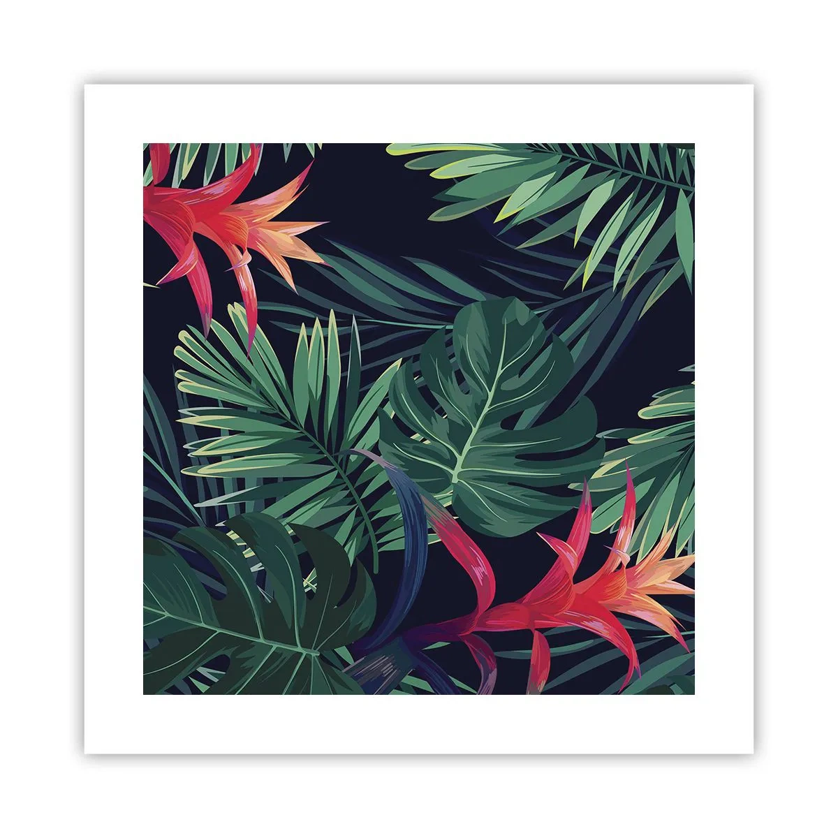 Poster - Ontsteken in het groen - 40x40 cm