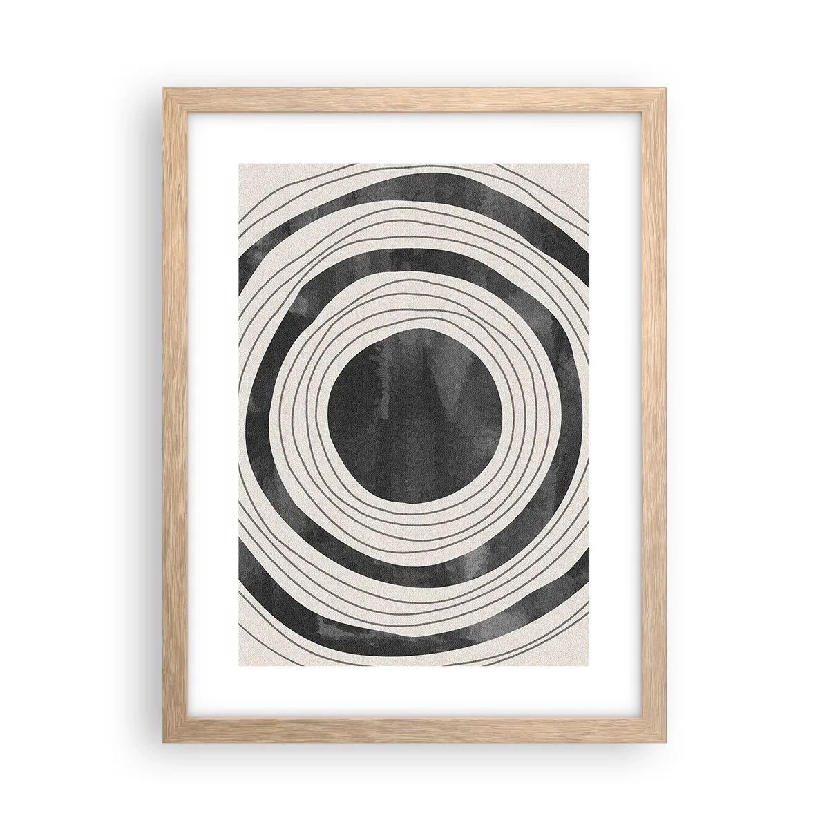 Een poster in een licht eiken lijst - Precies op het punt - 30x40 cm