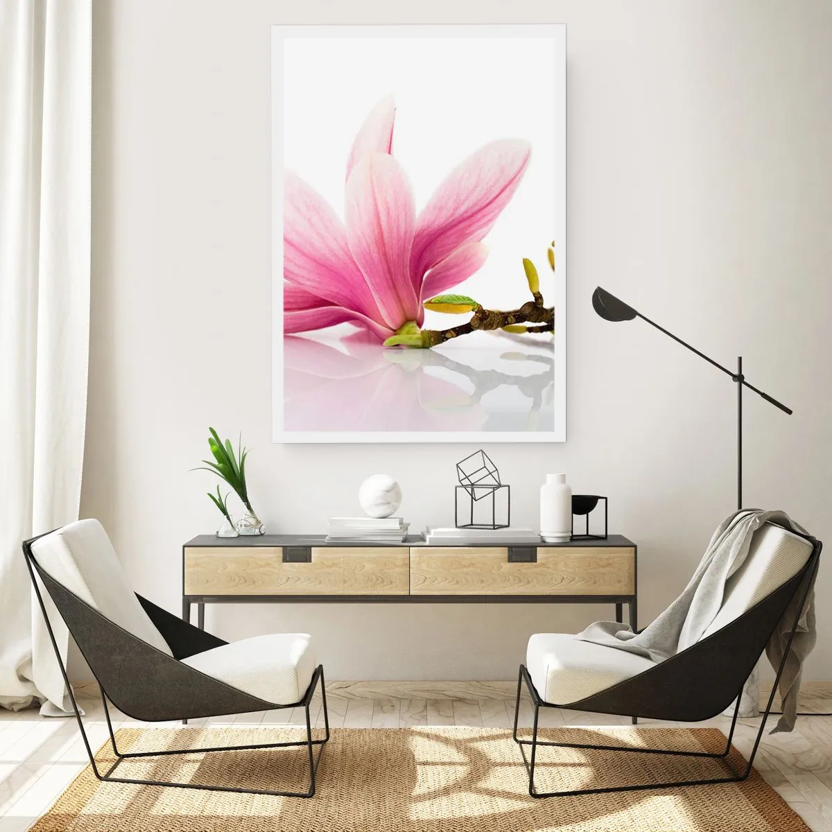 Poster - Delicaat als een lentebriesje - 40x50 cm