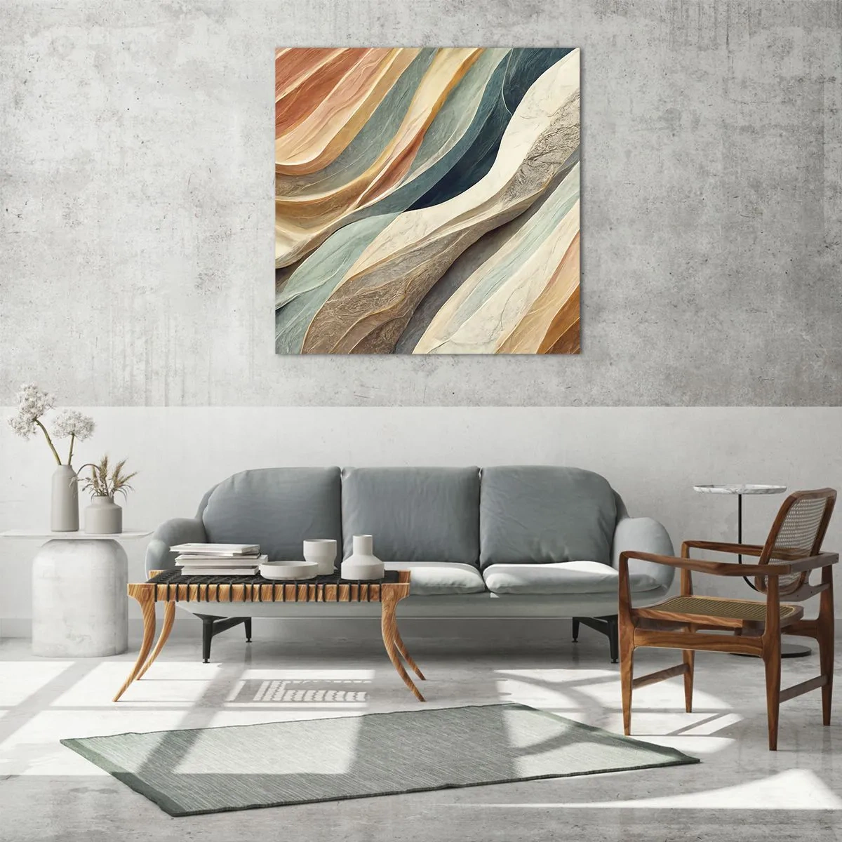 Schilderen op glas - Het moment vóór de verandering - 50x50 cm