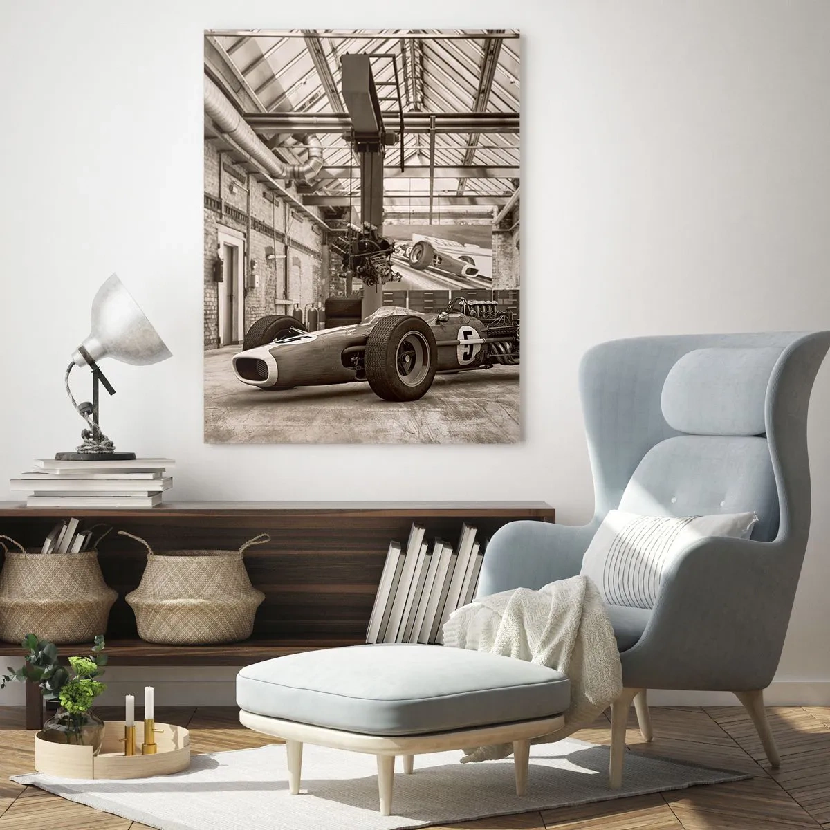Schilderen op glas - De rust van de winnaar - 50x70 cm