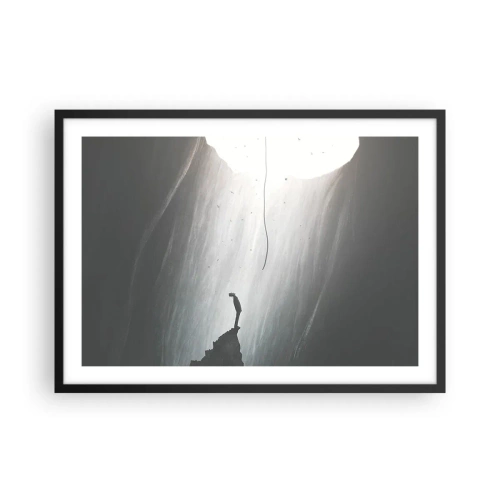 Poster in een zwarte lijst - Er is altijd een uitweg - 70x50 cm
