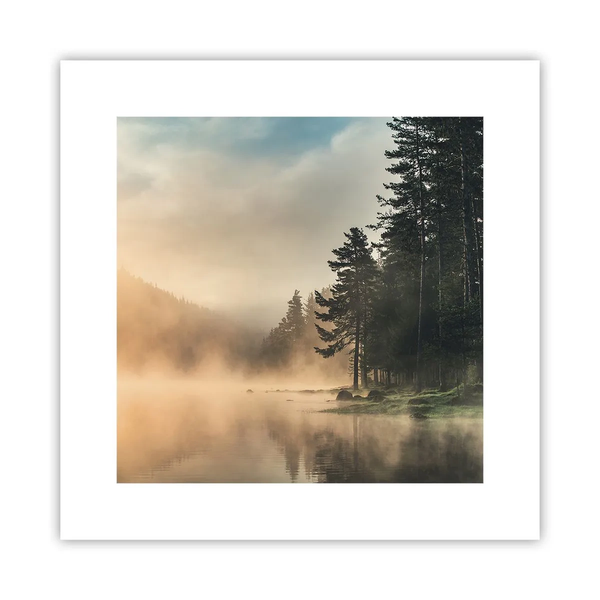 Poster - De geboorte van de dag - 30x30 cm