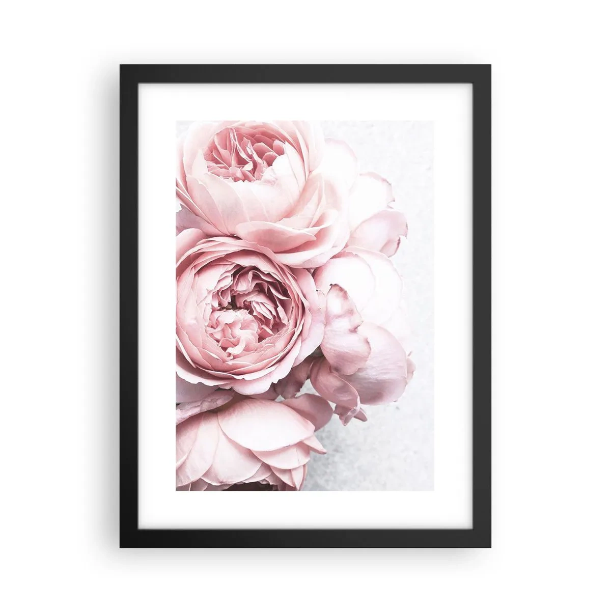 Poster in een zwarte lijst - Voor romantici - 30x40 cm