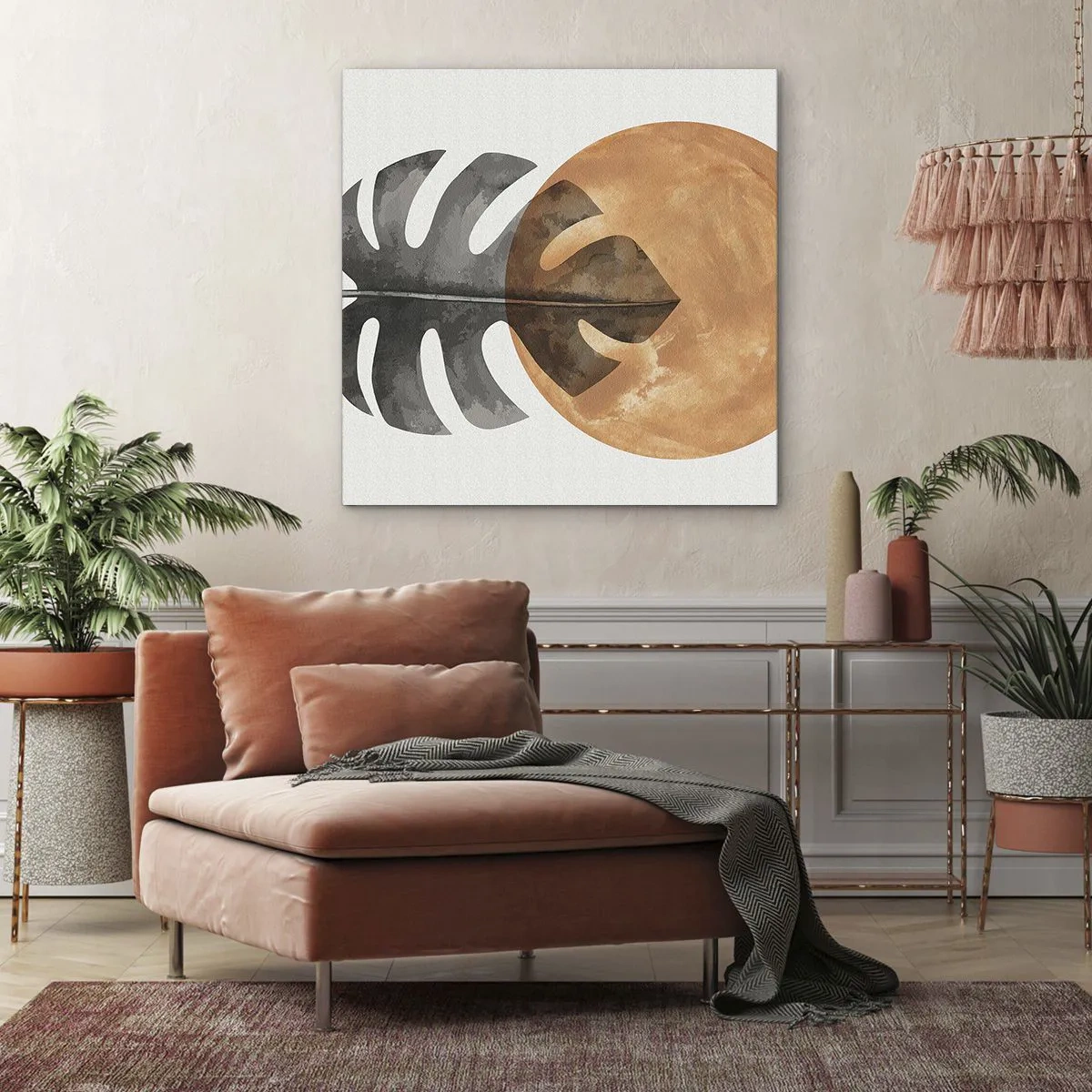 Schilderen op canvas - Altijd de zon - 60x60 cm