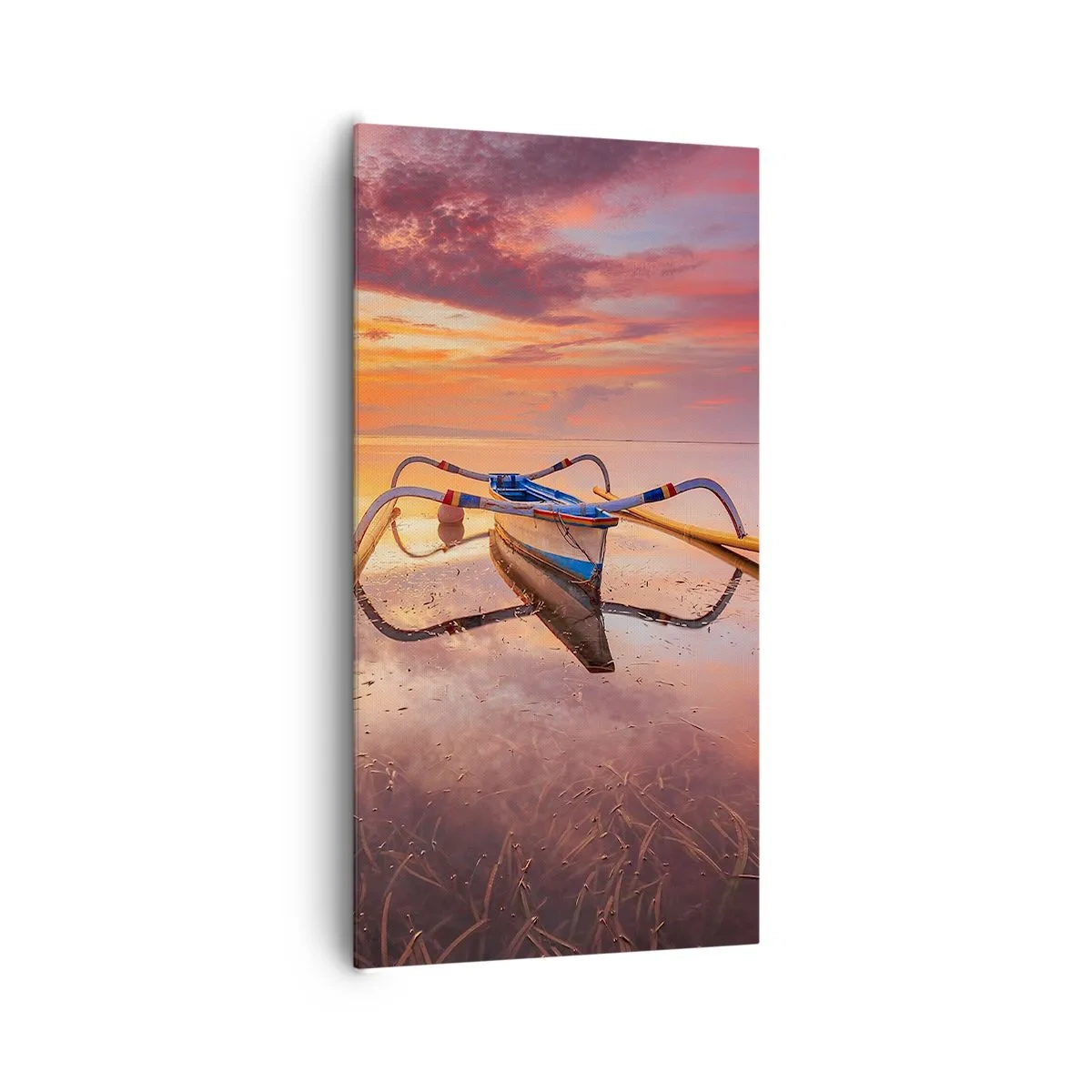 Schilderen op canvas - De rust van een tropische avond - 65x120 cm