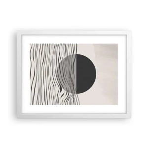 Poster in een witte lijst - Halve compositie - 40x30 cm