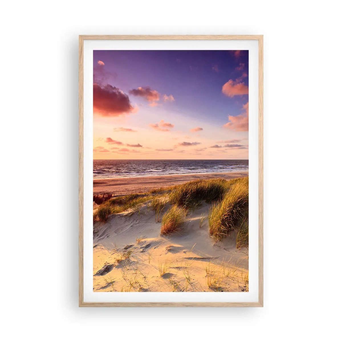 Een poster in een licht eiken lijst - De lucht ruikt al in de zomer - 61x91 cm