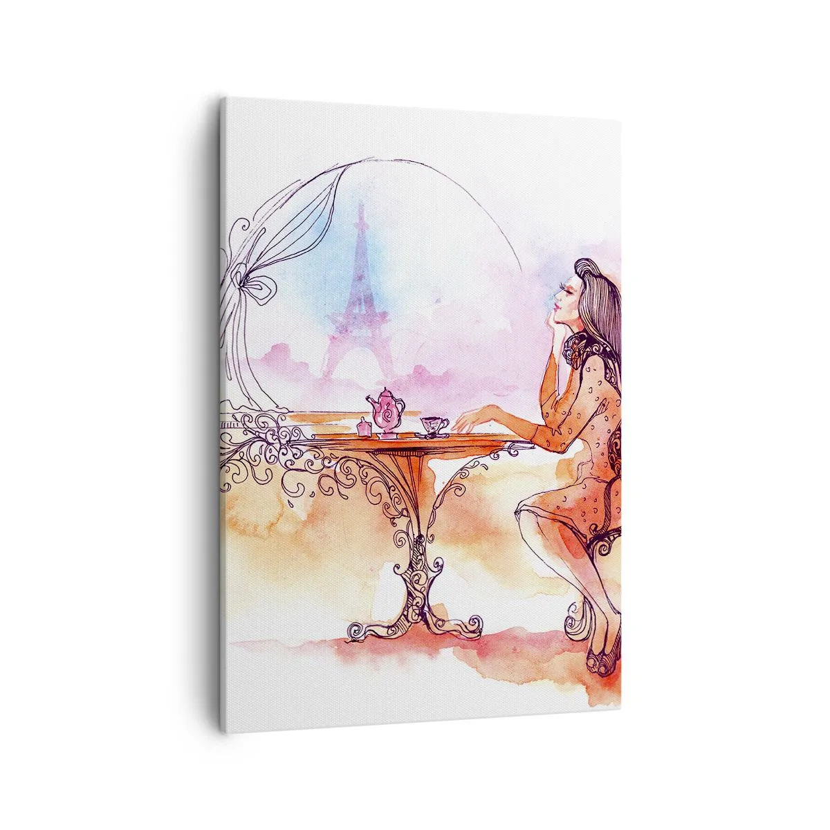 Schilderen op canvas - Parijse chic - 50x70 cm