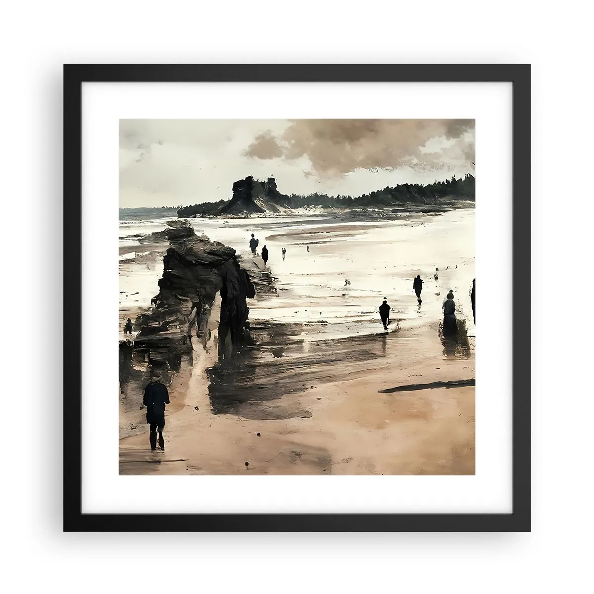 Poster in een zwarte lijst - Opgeroepen - 40x40 cm