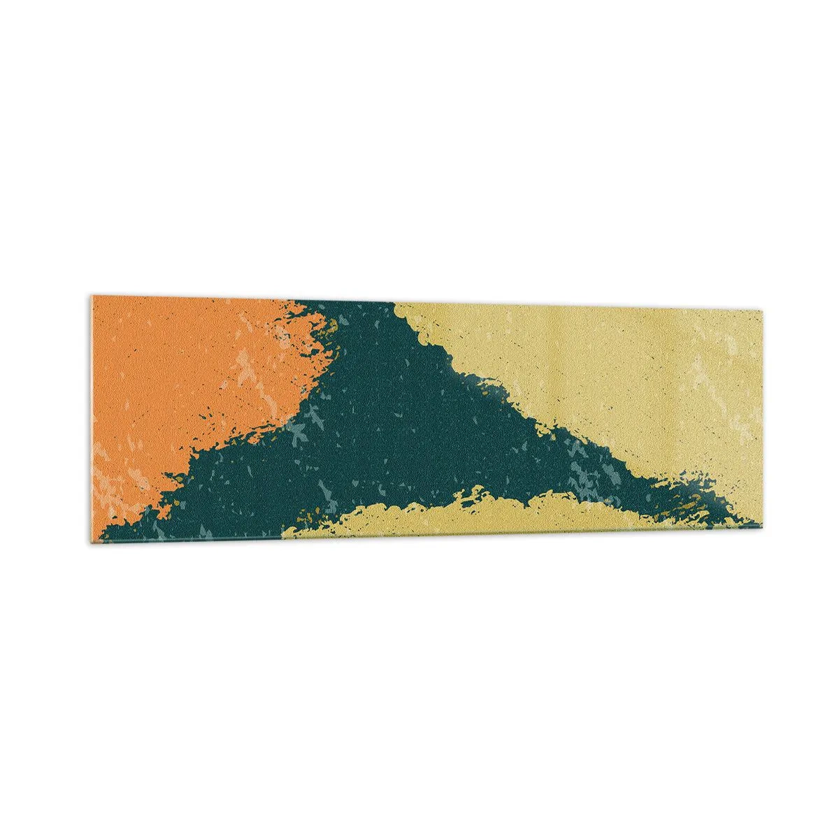 Schilderen op glas - Abstractie – langzame beweging - 160x50 cm