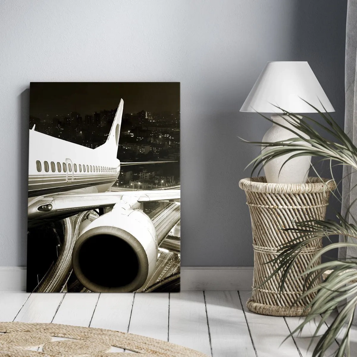 Schilderen op canvas - Vlieg de nacht in - 45x80 cm