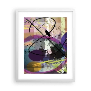 Poster in een witte lijst - Je kunt rechtdoor of rondom - 40x50 cm