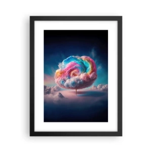 Poster in een zwarte lijst - De droom van een pretpark - 30x40 cm