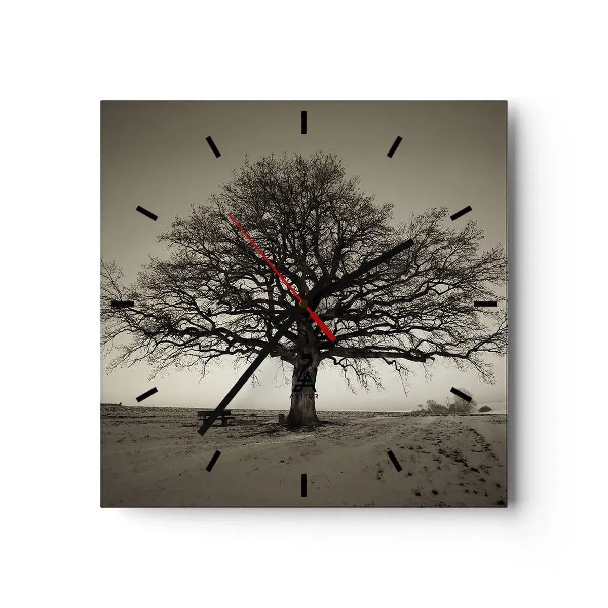 Wandklok - Klok - Van hier tot in de eeuwigheid - 30x30 cm