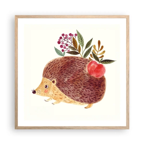 Een poster in een licht eiken lijst - En je vindt mij al leuk - 60x60 cm