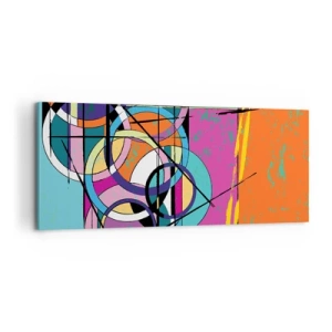 Schilderen op canvas - Wiel voor wiel - 120x50 cm