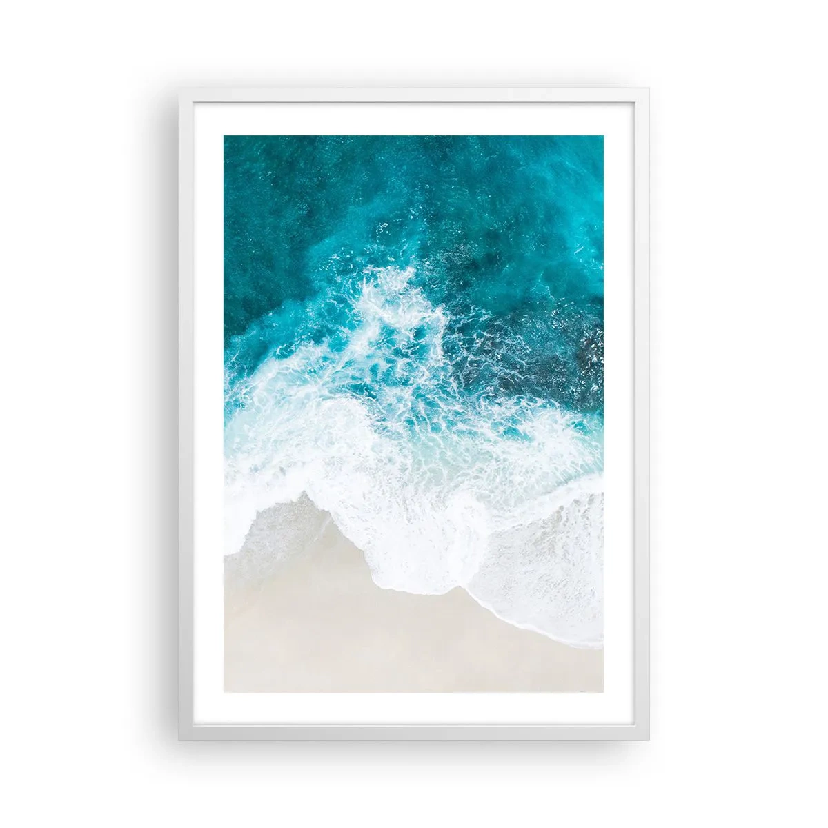 Poster in een witte lijst - Natuurlijke streling - 50x70 cm