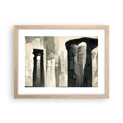 Een poster in een licht eiken lijst - De majesteit van de oudheid - 40x30 cm