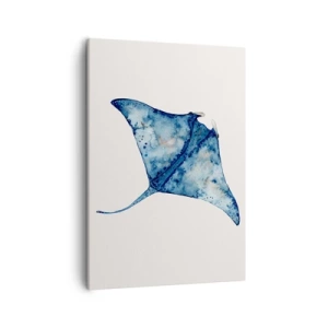 Schilderen op canvas - Leven in blauw - 50x70 cm