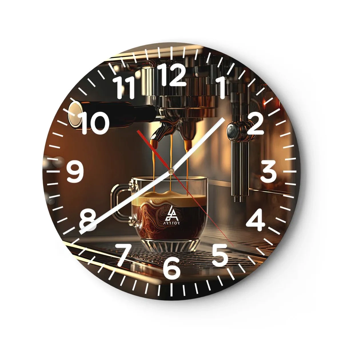 Wandklok - Klok - Een sensuele mix - 40x40 cm