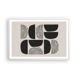 Poster in een witte lijst - Halfslachtige deals - 91x61 cm