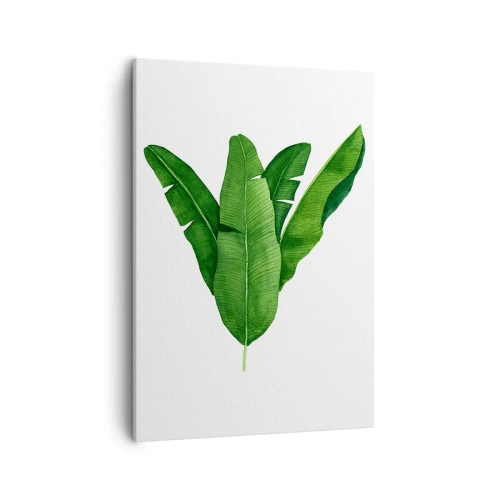 Schilderen op canvas - Groene symmetrie - 50x70 cm