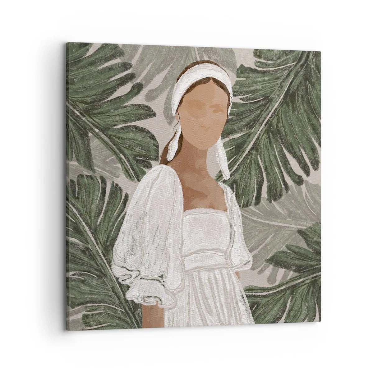 Schilderen op canvas - Exotisch portret - 50x50 cm