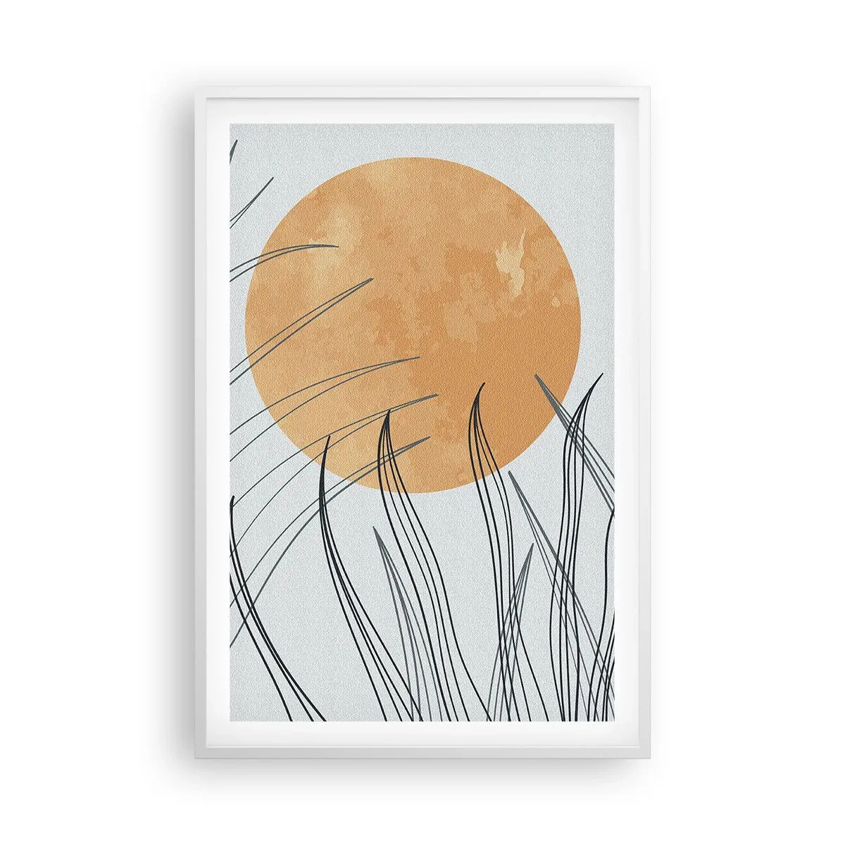 Poster in een witte lijst - Altijd naar de zon - 61x91 cm
