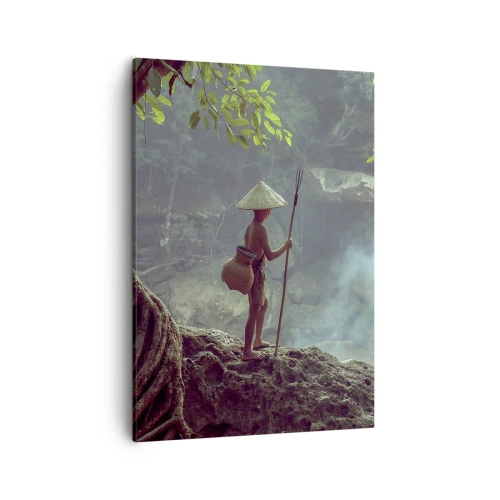 Schilderen op canvas - Bevriend met de natuur - 50x70 cm