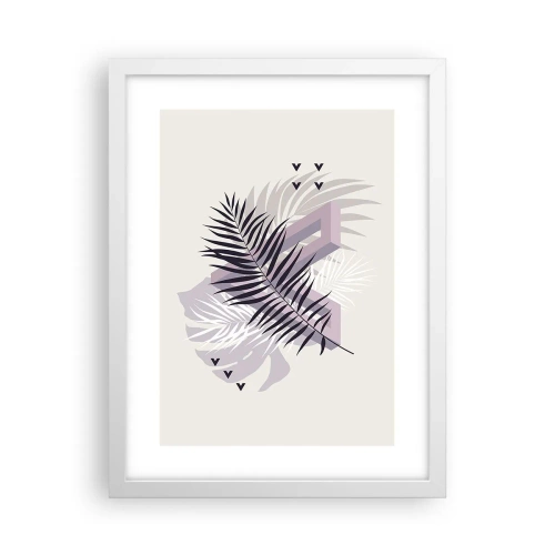 Poster in een witte lijst - De schaduw van de schaduw - 30x40 cm