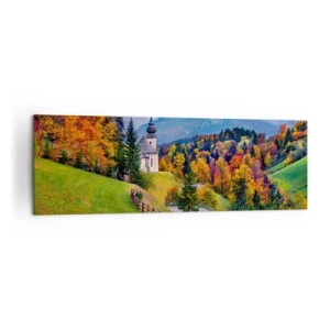Schilderen op canvas - Landschap zoals geschilderd - 160x50 cm
