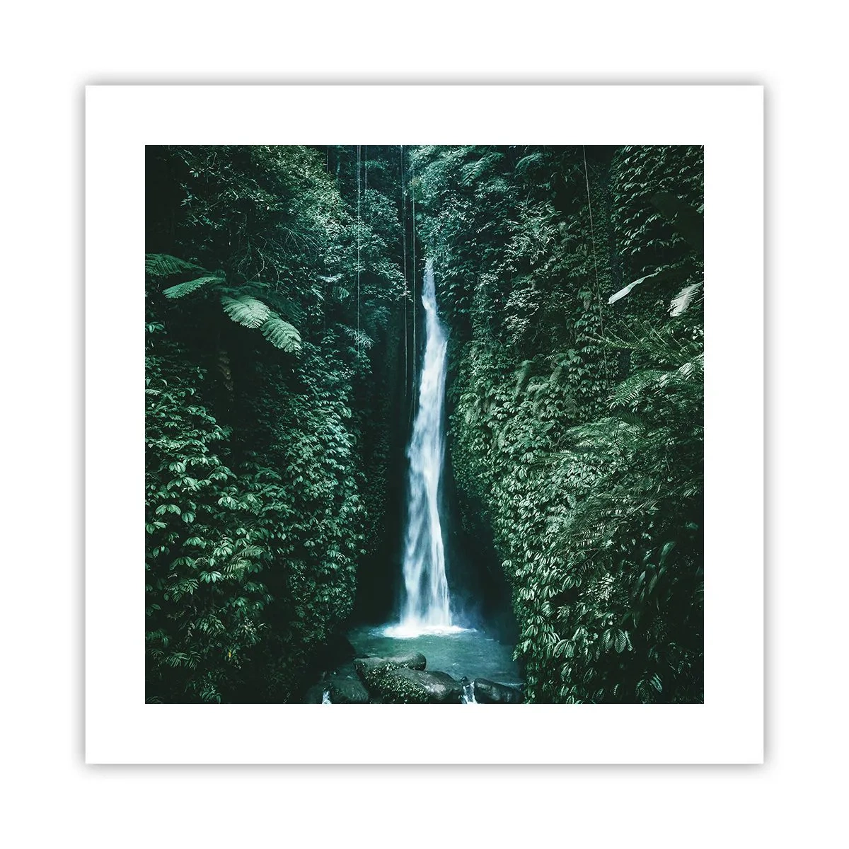 Poster - Tropische spa - 40x40 cm