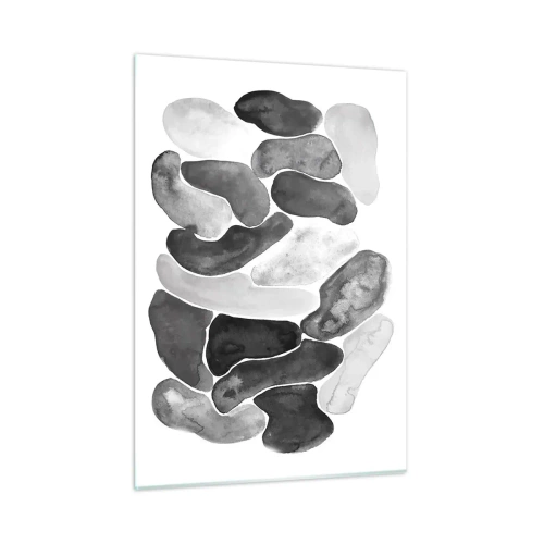 Schilderen op glas - Rotsachtige abstractie - 50x70 cm